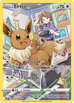 Eevee TG11/TG30 Trainer Gallery Rare Holo card from Brilliant Stars