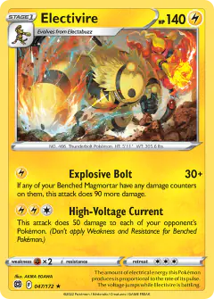 Electivire 047/172 Rare card from Brilliant Stars
