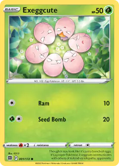 Exeggcute 001/172 Common card from Brilliant Stars