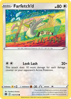 Farfetch'd 115/172 Common card from Brilliant Stars