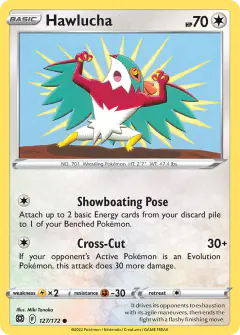 Hawlucha 127/172 Common card from Brilliant Stars