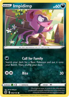 Impidimp 092/172 Common card from Brilliant Stars