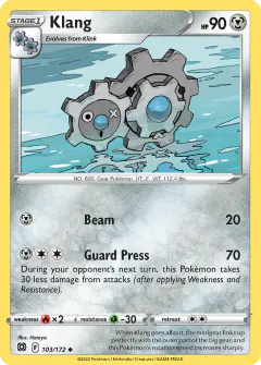 Klang 103/172 Uncommon card from Brilliant Stars