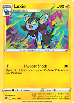 Luxio 050/172 Uncommon card from Brilliant Stars