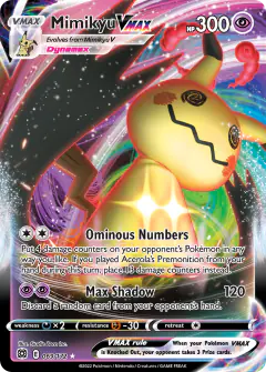 Mimikyu VMAX 069/172 Rare Holo VMAX card from Brilliant Stars