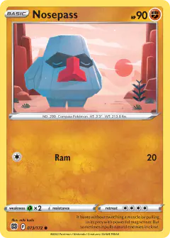 Nosepass 073/172 Common card from Brilliant Stars
