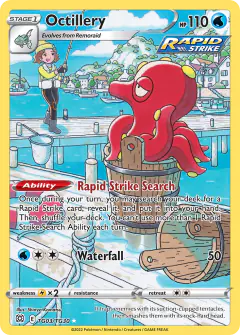 Octillery TG03/TG30 Trainer Gallery Rare Holo card from Brilliant Stars