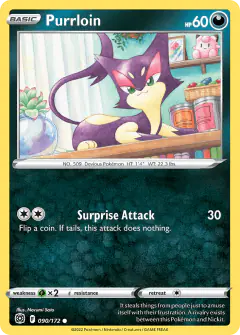 Purrloin 090/172 Common card from Brilliant Stars
