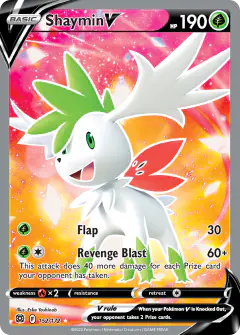 Shaymin V 152/172 Rare Ultra card from Brilliant Stars