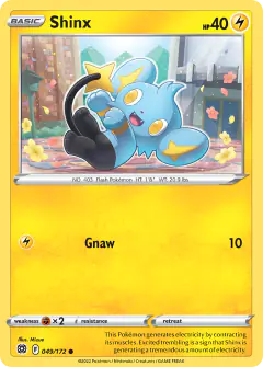 Shinx 049/172 Common card from Brilliant Stars