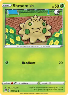 Shroomish 003/172 Common card from Brilliant Stars