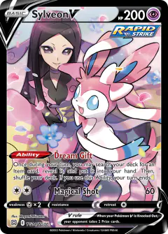 Sylveon V TG14/TG30 Rare Holo V card from Brilliant Stars