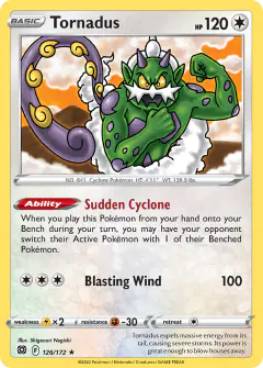 Tornadus 126/172 Rare card from Brilliant Stars