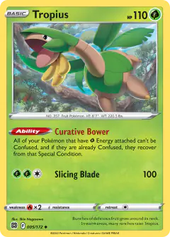 Tropius 005/172 Uncommon card from Brilliant Stars
