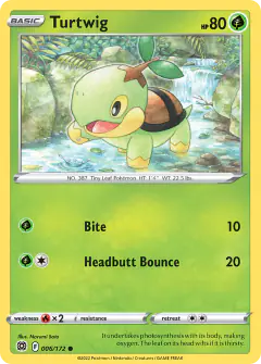 Turtwig 006/172 Common card from Brilliant Stars