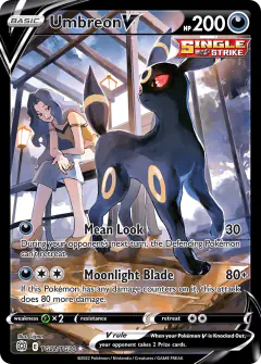 Umbreon V TG22/TG30 Rare Holo V card from Brilliant Stars