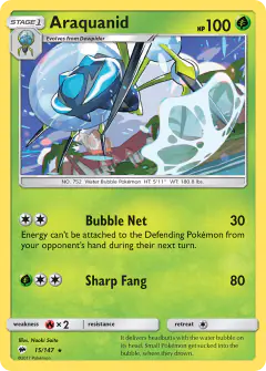 Araquanid 15/147 Rare card from Burning Shadows