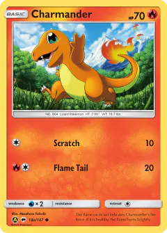 Charmander 18a/147 Common card from Burning Shadows