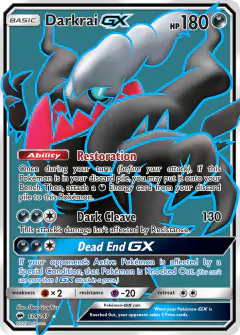 Darkrai-GX 139/147 Rare Ultra card from Burning Shadows