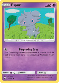 Espurr 59/147 Common card from Burning Shadows