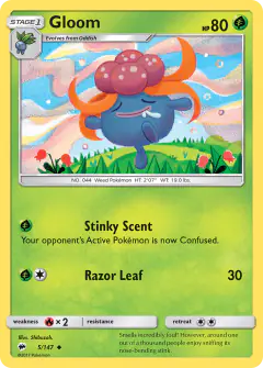 Gloom 5/147 Uncommon card from Burning Shadows