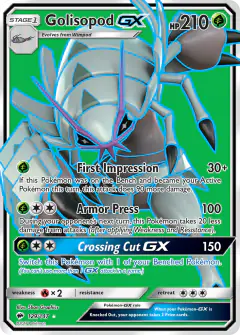 Golisopod-GX 129/147 Rare Ultra card from Burning Shadows