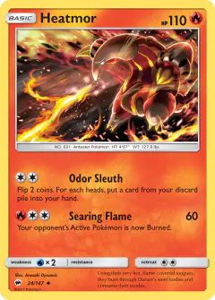 Heatmor 24/147 Uncommon card from Burning Shadows