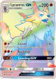 Lycanroc-GX 155/147 Rare Rainbow card from Burning Shadows