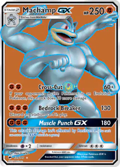 Machamp-GX 135/147 Rare Ultra card from Burning Shadows