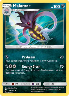 Malamar 90/147 Rare card from Burning Shadows