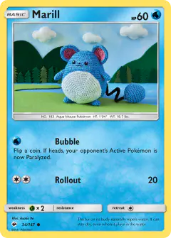 Marill 34/147 Common card from Burning Shadows