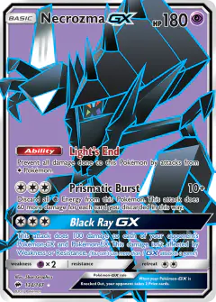 Necrozma-GX 134/147 Rare Ultra card from Burning Shadows