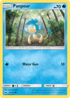 Panpour 36/147 Common card from Burning Shadows