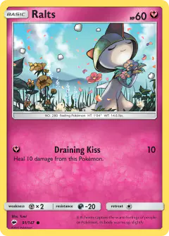 Ralts 91/147 Common card from Burning Shadows
