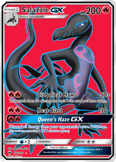 Salazzle-GX 132/147 Rare Ultra card from Burning Shadows