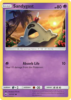 Sandygast 61/147 Common card from Burning Shadows