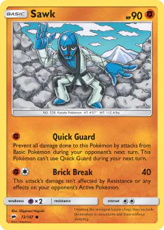 Sawk 72/147 Common card from Burning Shadows