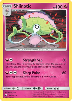 Shiinotic 98/147 Rare card from Burning Shadows