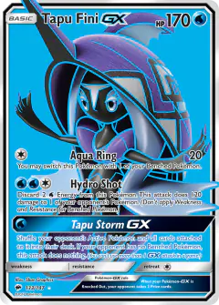 Tapu Fini-GX 133/147 Rare Ultra card from Burning Shadows