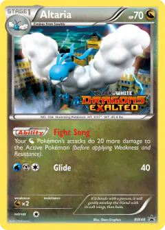 Altaria BW48 Promo card from BW Black Star Promos