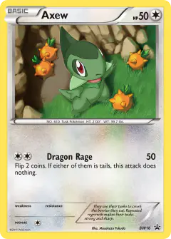 Axew BW16 Promo card from BW Black Star Promos