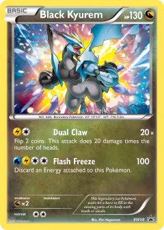 Black Kyurem BW58 Promo card from BW Black Star Promos