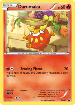 Darumaka BW18 Promo card from BW Black Star Promos