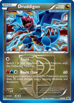 Druddigon BW80 Promo card from BW Black Star Promos