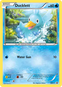 Ducklett BW17 Promo card from BW Black Star Promos