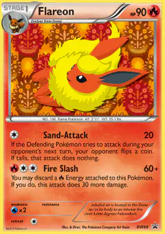 Flareon BW88 Promo card from BW Black Star Promos