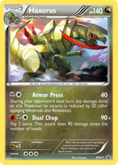 Haxorus BW57 Promo card from BW Black Star Promos