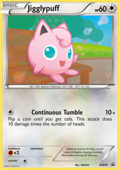 Jigglypuff BW65 Promo card from BW Black Star Promos
