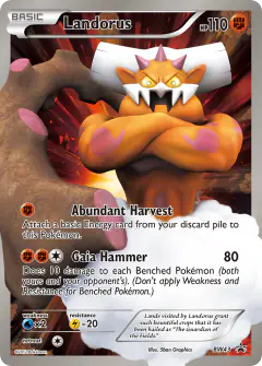 Landorus BW43 Promo card from BW Black Star Promos