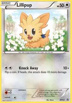 Lillipup BW52 Promo card from BW Black Star Promos